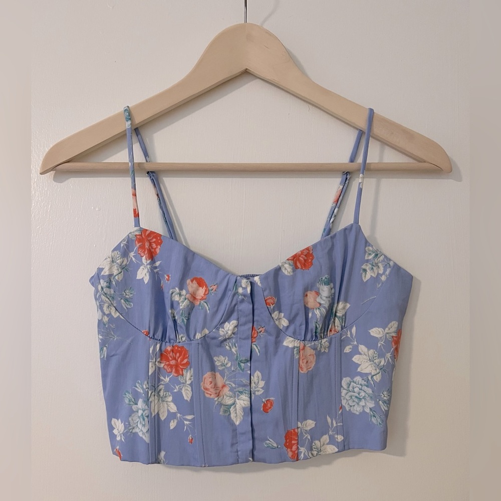 ZARA corset crop top size medium